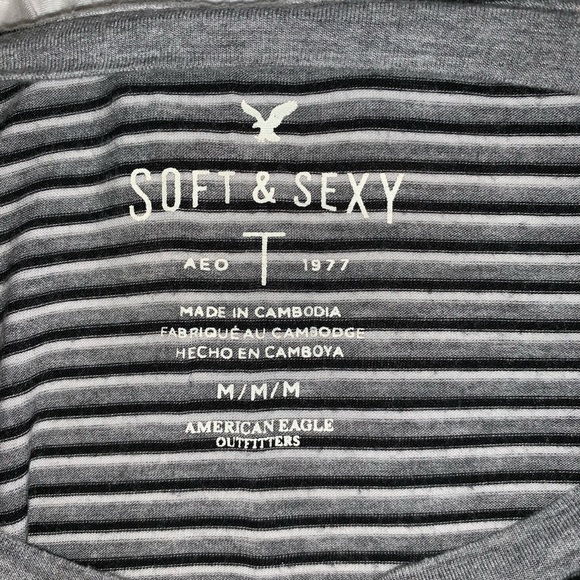 American Eagle Soft & Sexy Striped T-shirt - Picture 4 of 4